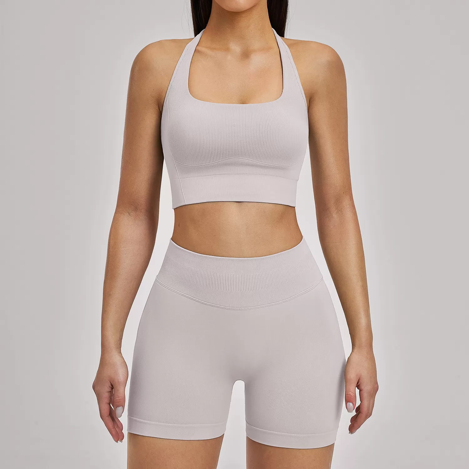 Conjunto de ropa deportiva sin mangas para mujer, de secado rápido y gran elasticidad, ideal para entrenamientos y yoga (FGBTZ5518).