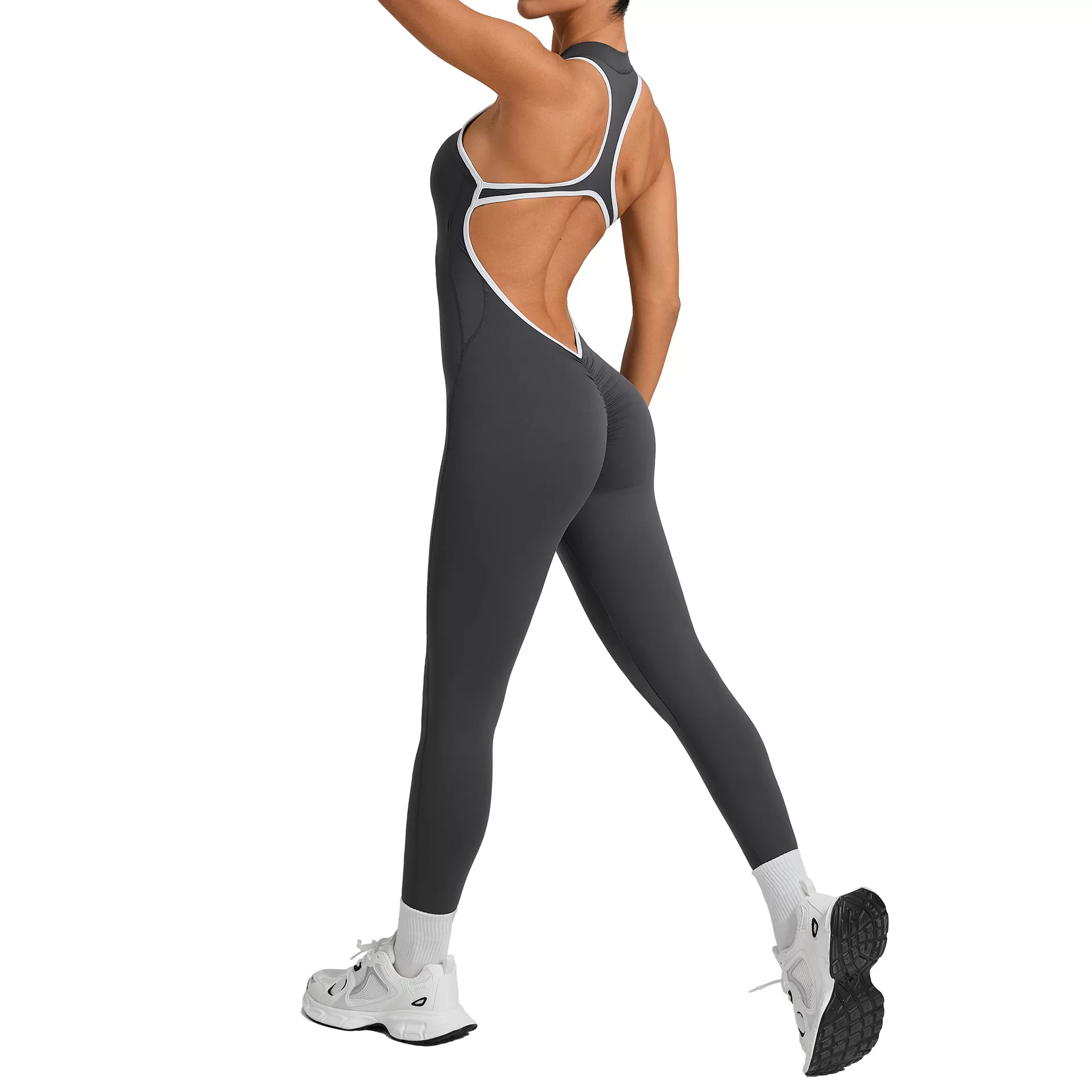 Mono deportivo de mujer con cremallera, mono de yoga, mono de una pieza FGB26231