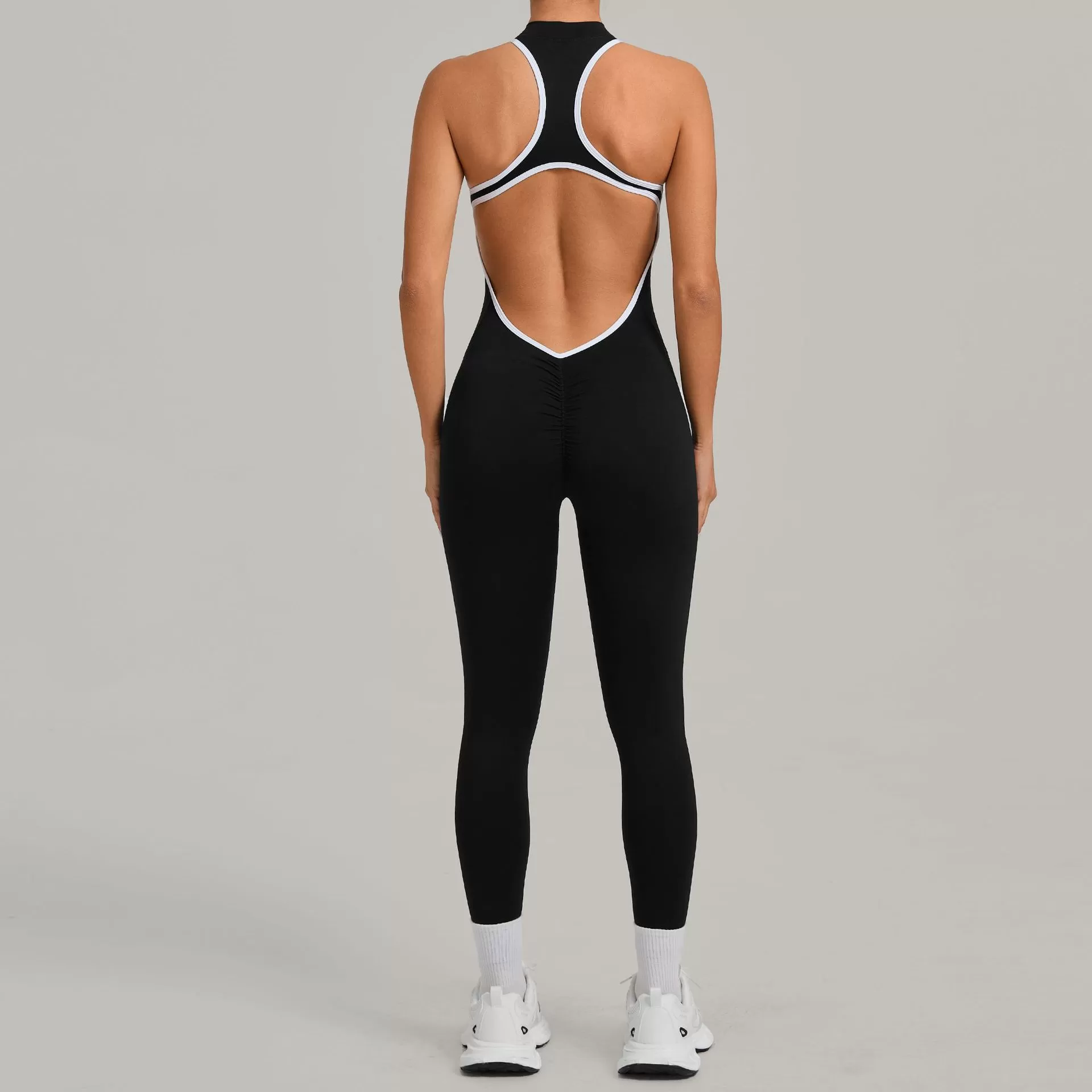 Mono deportivo de mujer con cremallera, mono de yoga, mono de una pieza FGB26231