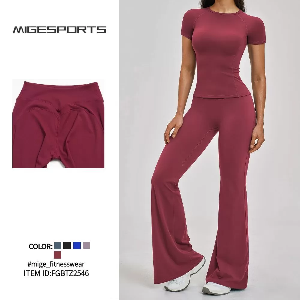 Conjunto de yoga para mujer, personalizado, de nueva calidad, ropa deportiva de buena calidad, conjunto de yoga para mujer FGBTZ2546