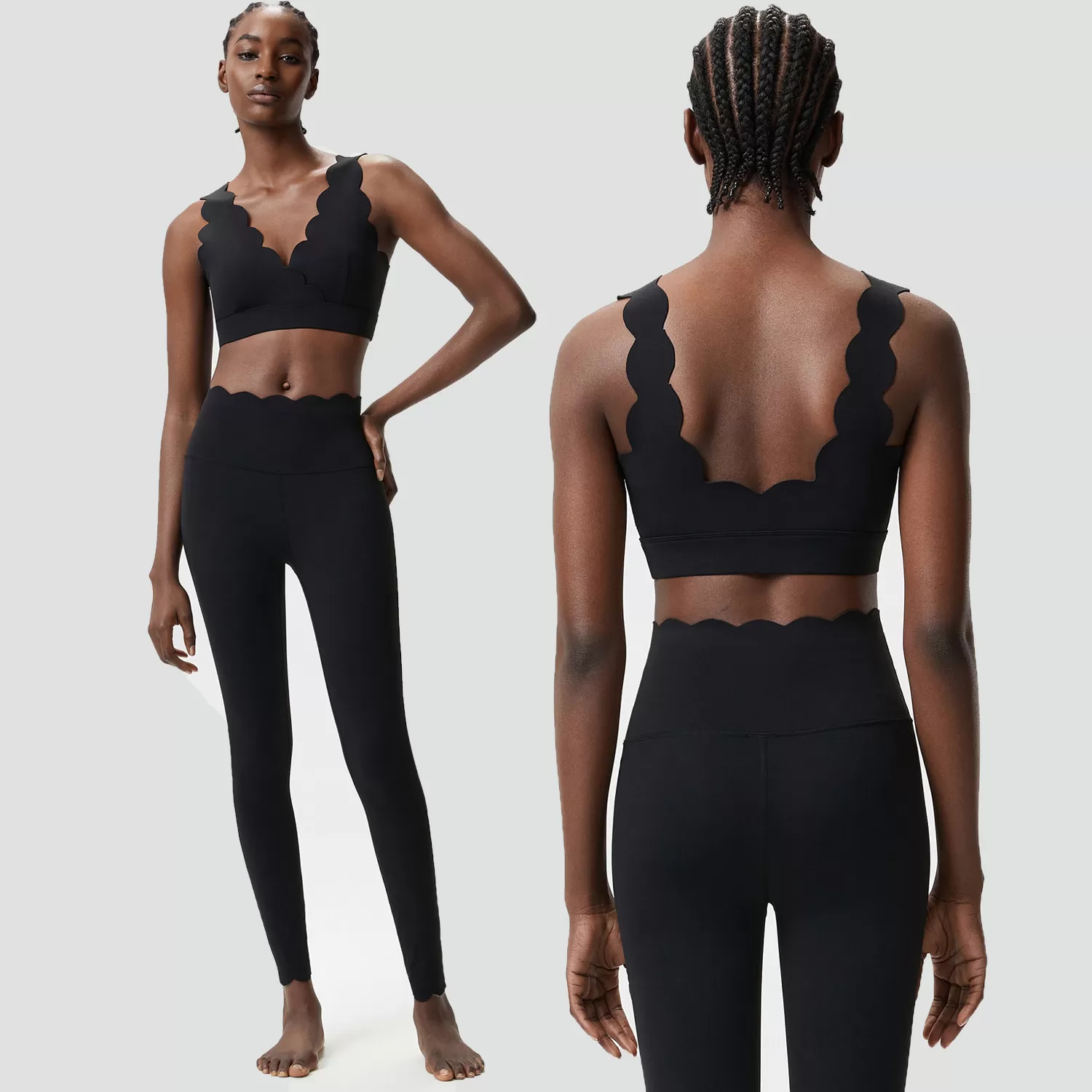 Conjuntos de mallas para yoga, fitness, ropa deportiva para mujer, venta al por mayor de ropa deportiva, ropa para correr, conjunto de leggings, ropa de gimnasio para mujer, ropa de yoga FGBYB604+LP447