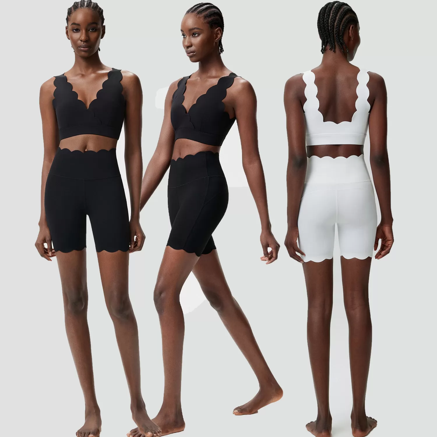 Conjunto de yoga de nuevo estilo para mujer, deportivo, de cintura alta, para entrenamiento en gimnasio FGBYB604+LPH456