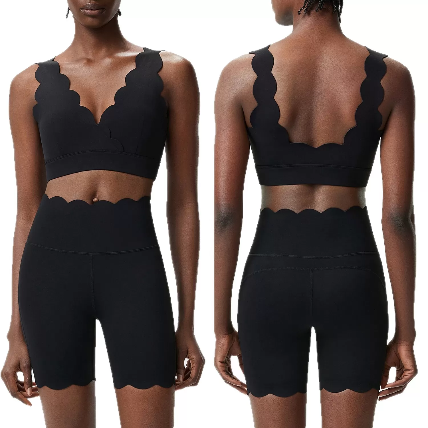 Conjunto de yoga de nuevo estilo para mujer, deportivo, de cintura alta, para entrenamiento en gimnasio FGBYB604+LPH456