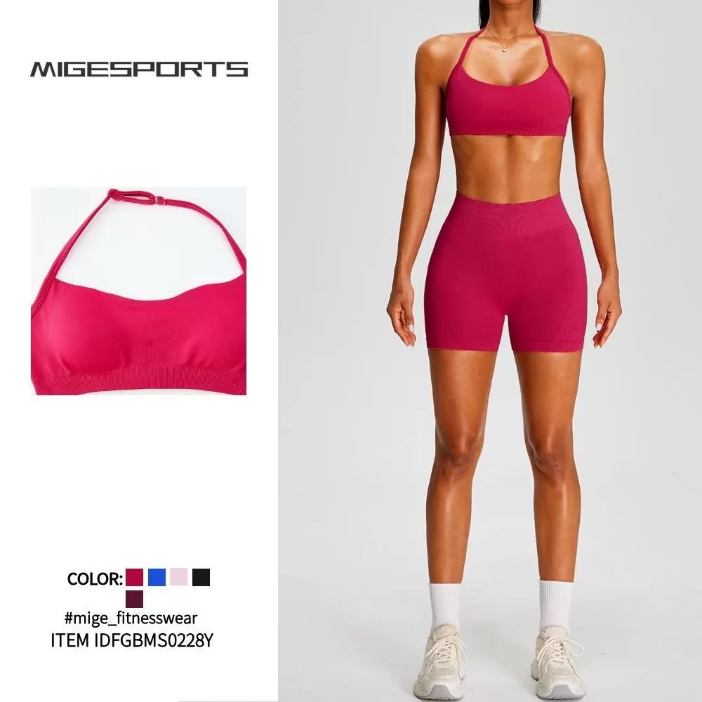 Conjunto deportivo de yoga y ropa de gimnasio ajustada para entrenamiento y fitness FGBMS0228Y