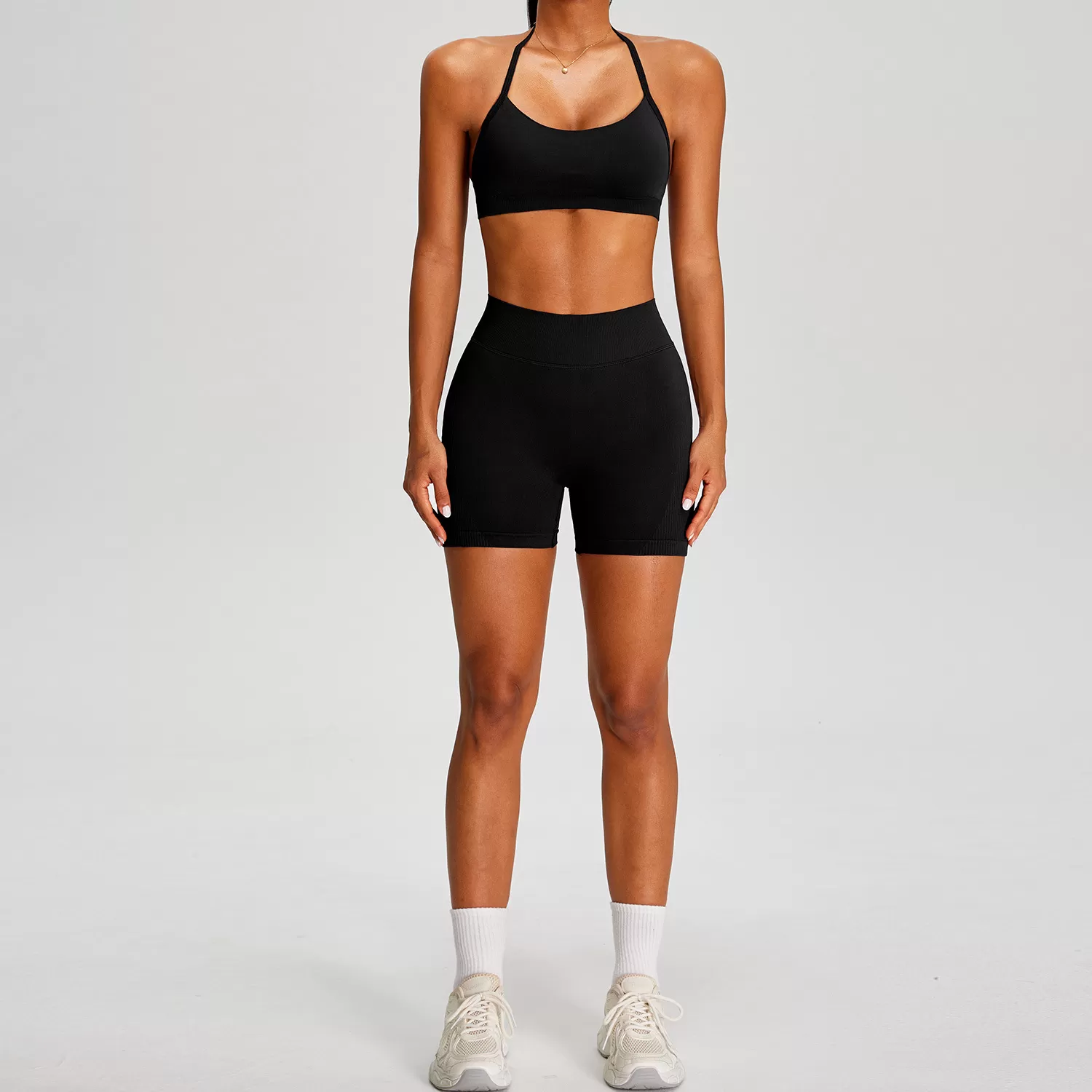 Conjunto deportivo de yoga y ropa de gimnasio ajustada para entrenamiento y fitness FGBMS0228Y