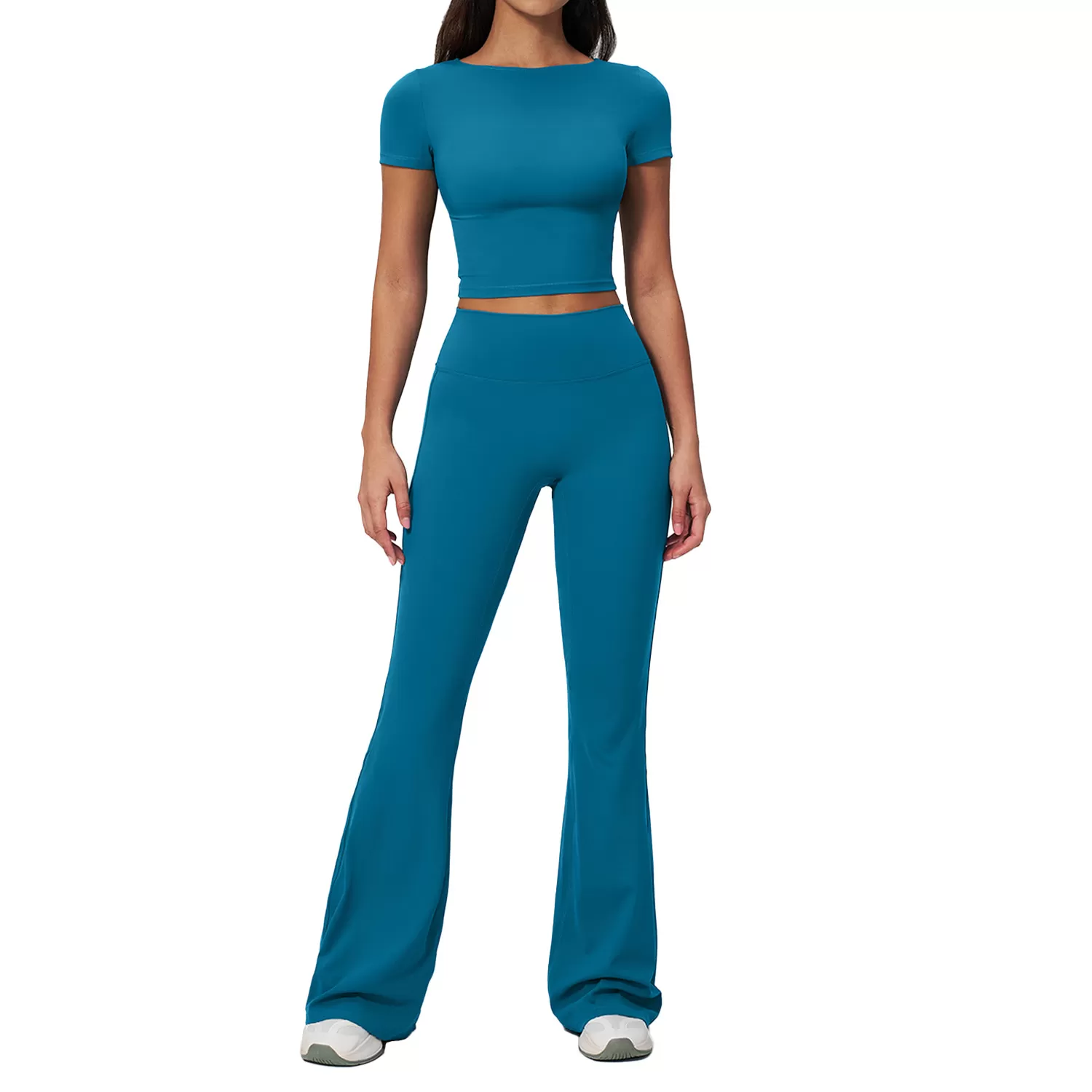 Women's Activewear Sports Gym Set Yoga Sets Breathable Lightweight for Running Fitness Pants Top FGBTZ2551