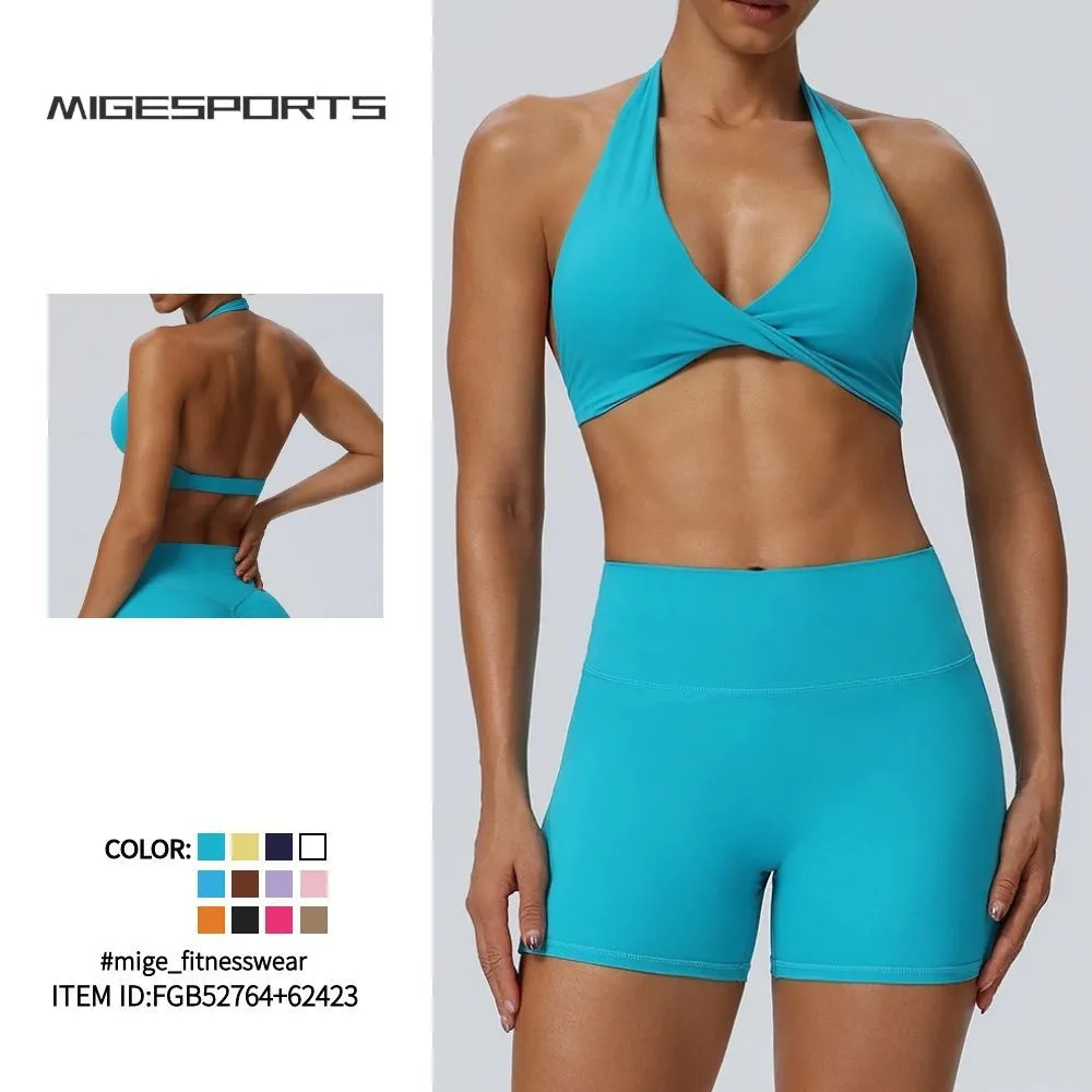 Conjunto de yoga para mujer. Diseño nuevo y elegante. Conjuntos de yoga para mujer disponibles a precios de mercado razonables. Conjuntos de yoga FGB52764+62423