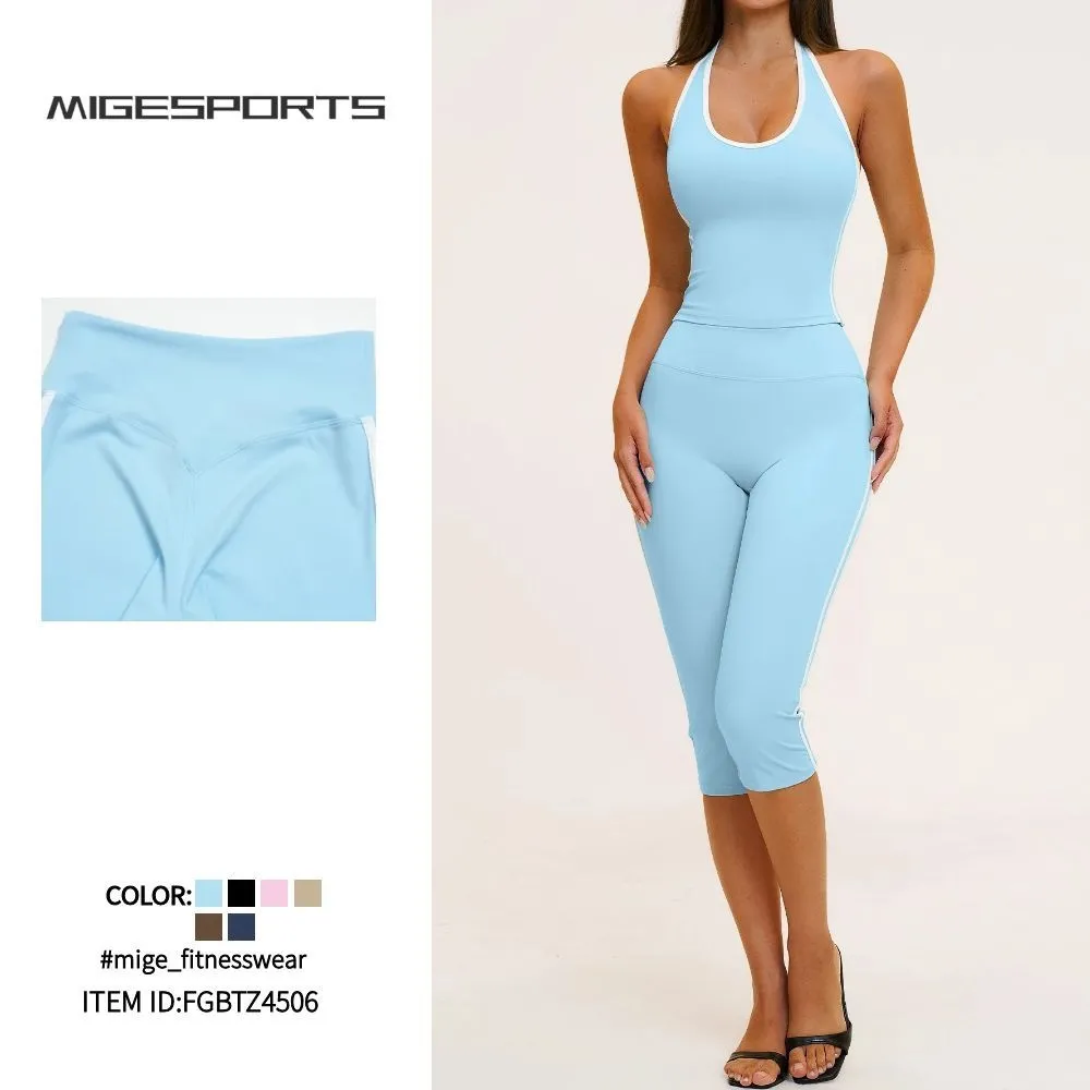 Conjunto de yoga para mujer New Sportswear, ideal para gimnasio y entrenamiento. Conjunto de yoga de alta calidad y secado rápido FGBTZ4506