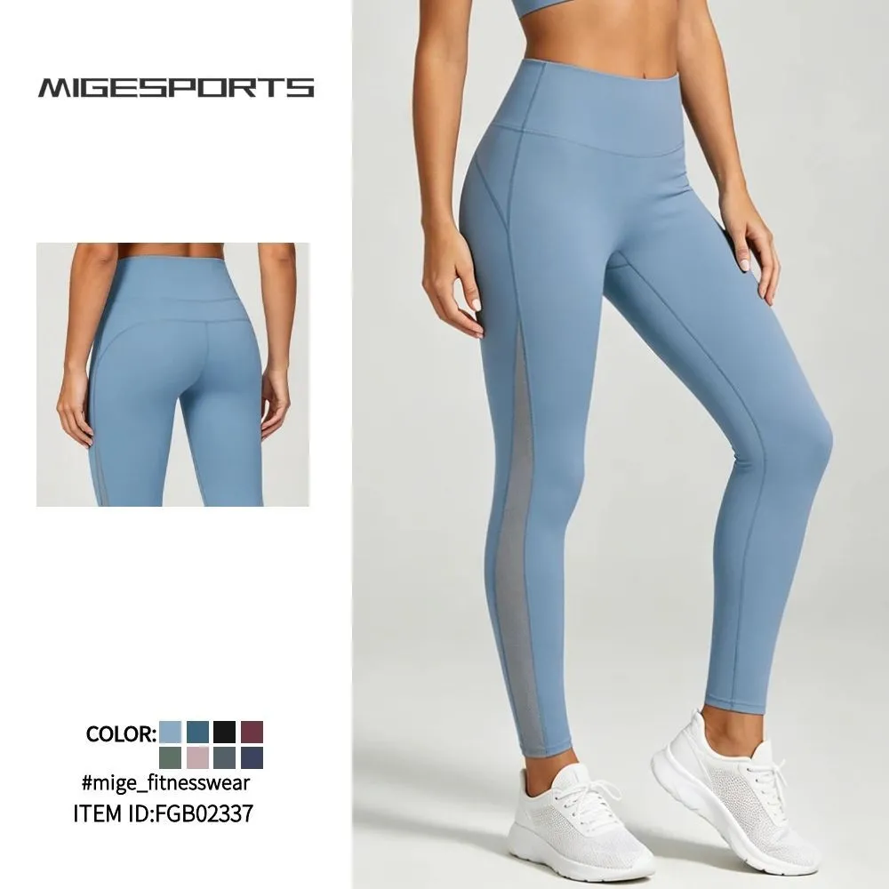 Leggings de yoga Pantalones de mujer cómodos y suaves Leggings de entrenamiento para entrenamiento deportivo diario FGB02337