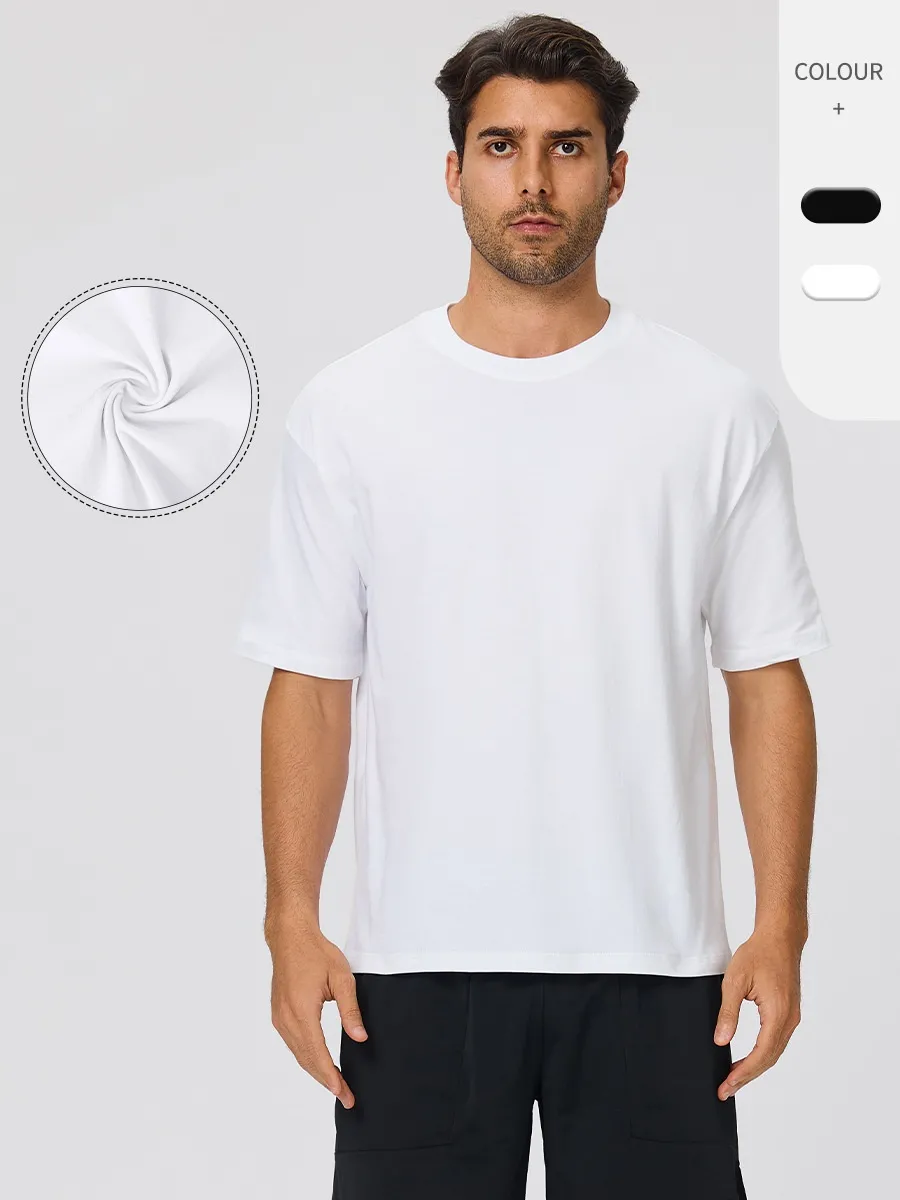 Camiseta deportiva de secado rápido para hombre, 100 % algodón, informal y transpirable, ideal para hacer ejercicio. EFGBYEL-D62001