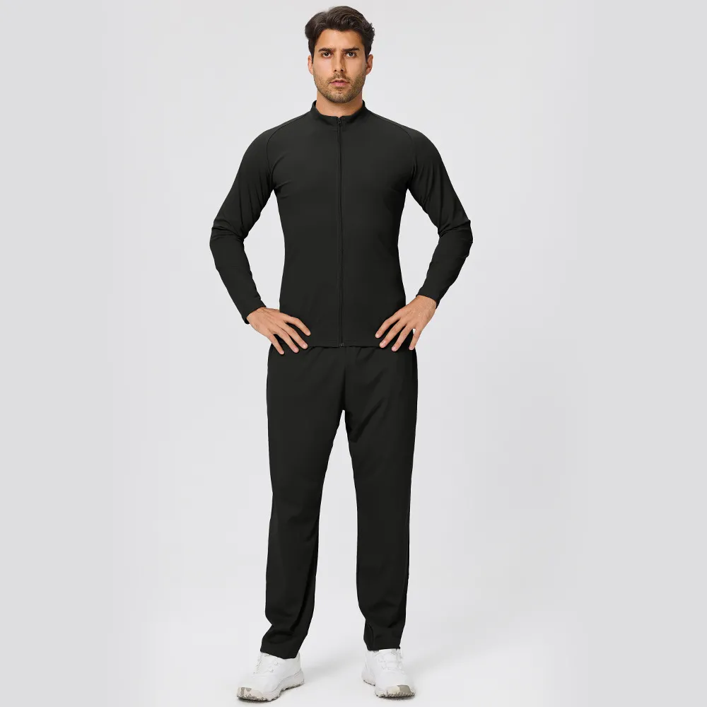 Chaquetas y pantalones negros