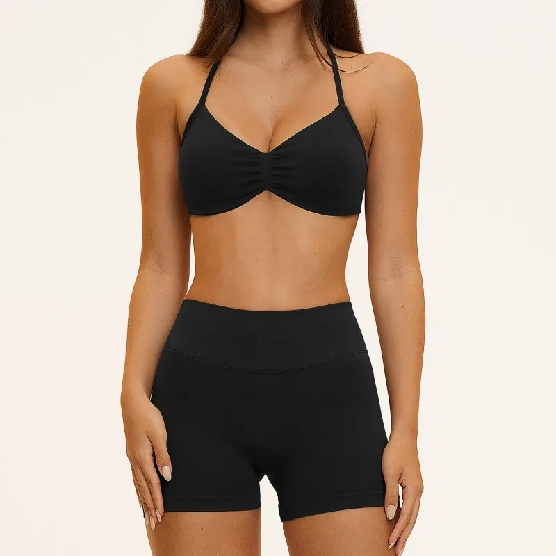 Sujetador-2 negro + shorts