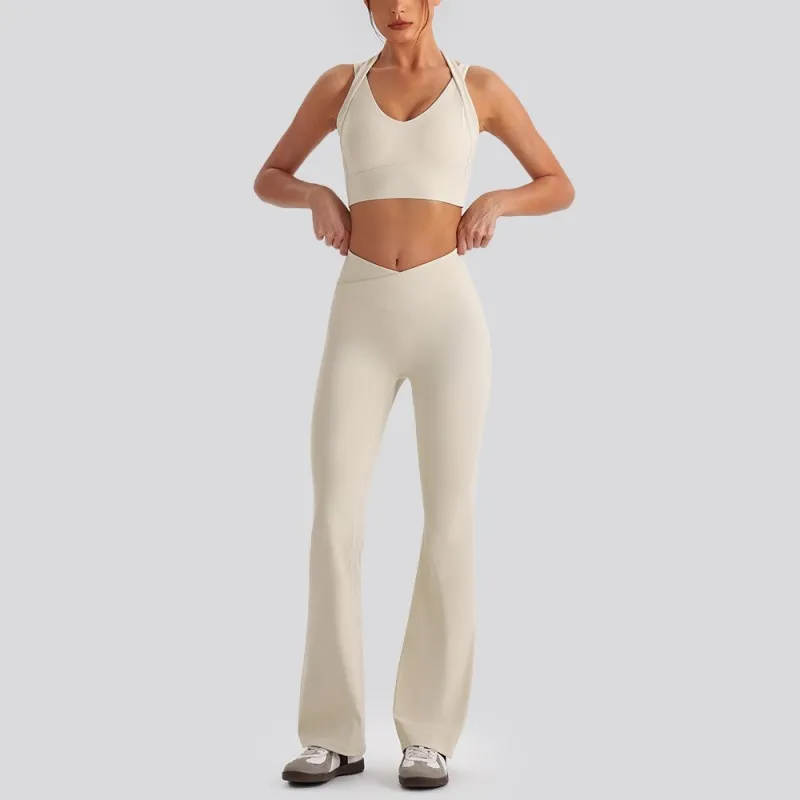 Conjunto de ropa deportiva para gimnasio, ropa de yoga, sujetador, chaqueta, top corto ajustado, traje casual de fitness para mujer, conjuntos de yoga FGBYW610+YW612+KW473