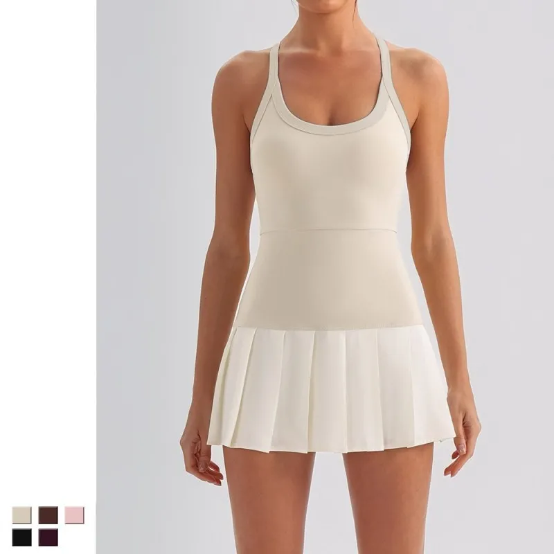 Faldas deportivas transpirables para exteriores, ideales para tenis, correr, yoga y fitness para mujer (FGBYW1029L)