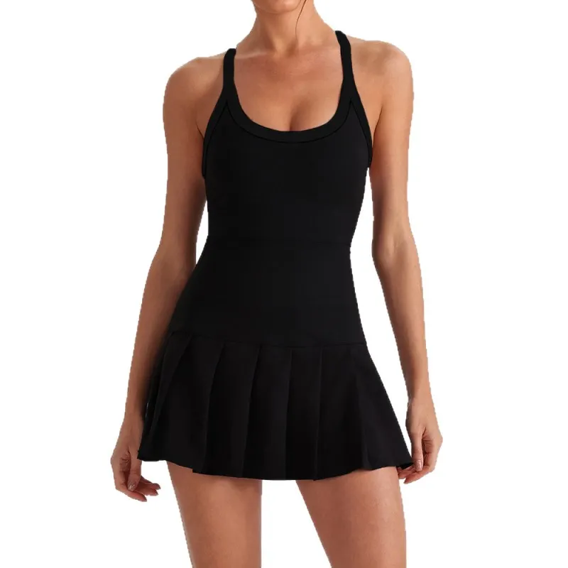 Faldas deportivas transpirables para exteriores, ideales para tenis, correr, yoga y fitness para mujer (FGBYW1029L)