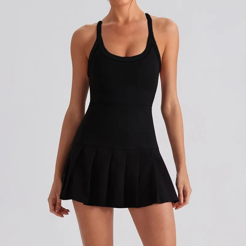Faldas deportivas transpirables para exteriores, ideales para tenis, correr, yoga y fitness para mujer (FGBYW1029L)