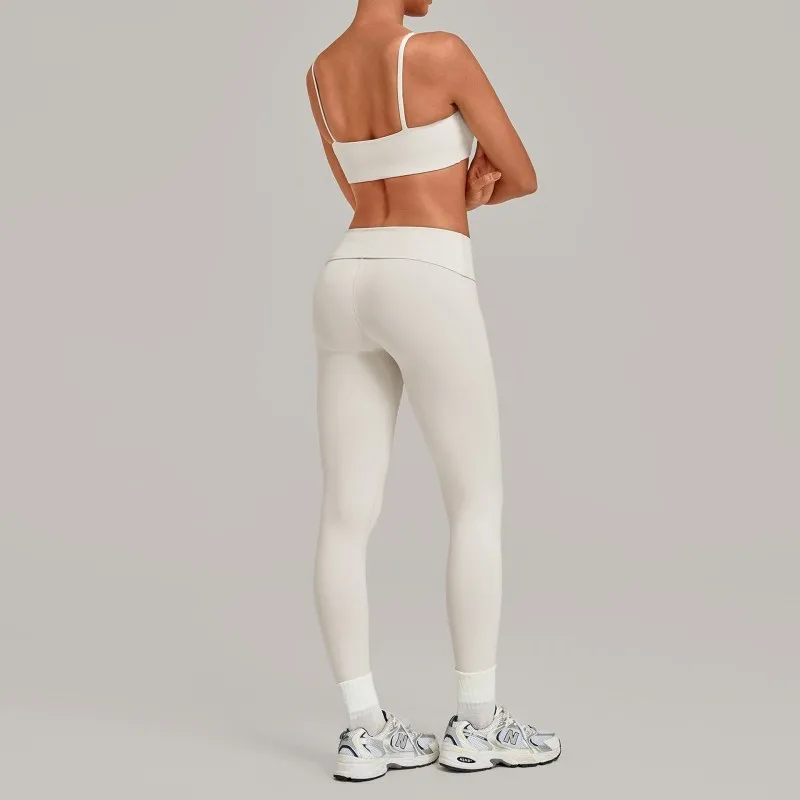 Conjunto deportivo de yoga para mujer, sujetador y leggings transpirables de 2 piezas, Spandex/Nylon FGB1192+3301