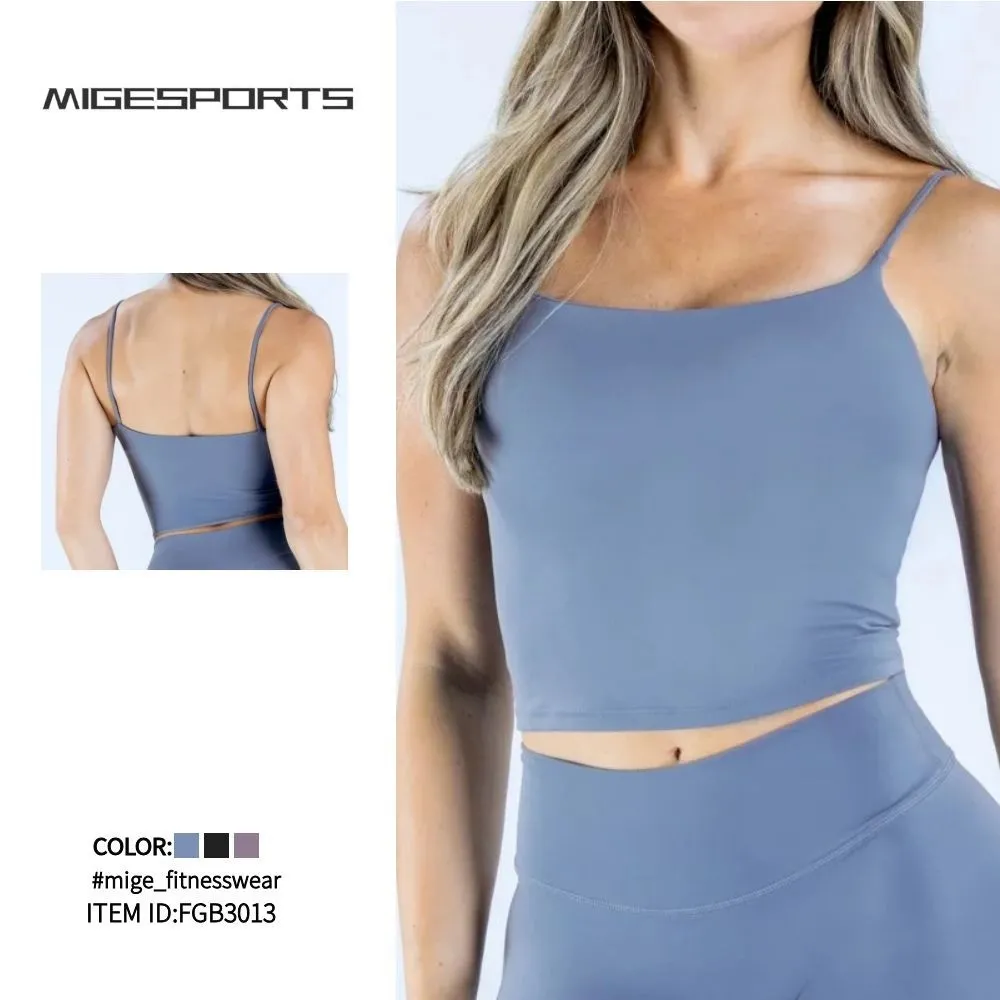 Camiseta sin mangas transpirable y ligera para mujer con espalda deportiva, ideal para yoga y fitness (FGBRXW3013)