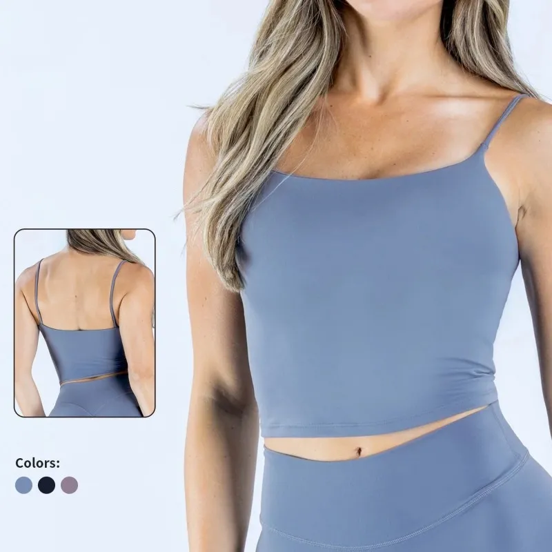 Camiseta sin mangas transpirable y ligera para mujer con espalda deportiva, ideal para yoga y fitness (FGBRXW3013)