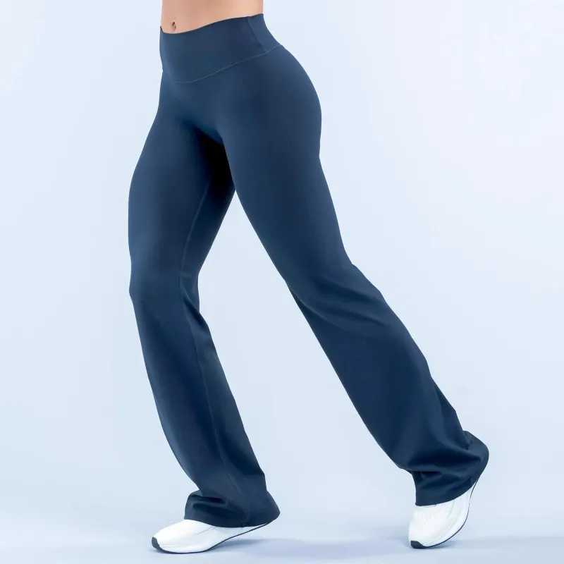 Pantalones de yoga con control de glúteos, leggings de corte bota, pierna ancha elástica, pantalones deportivos de yoga FGBRXW3013