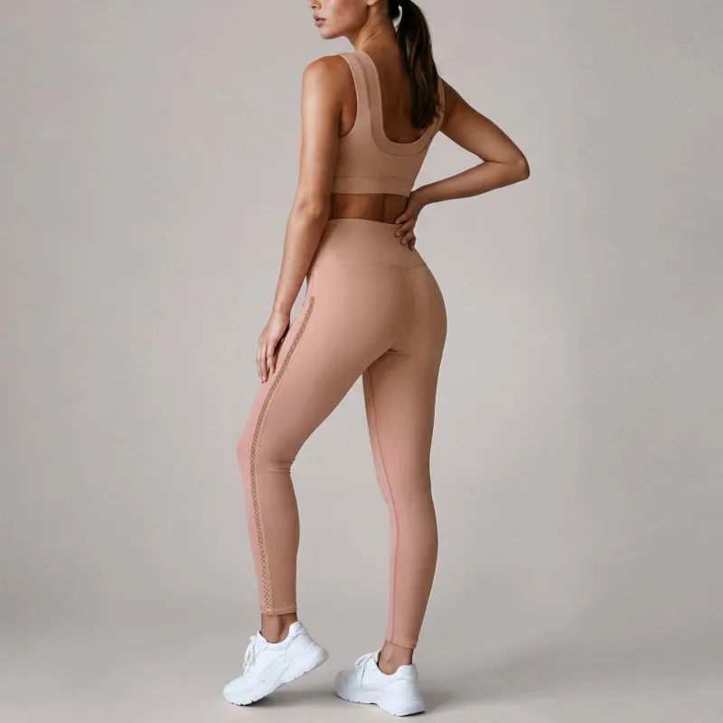 Sujetador rosa + leggings
