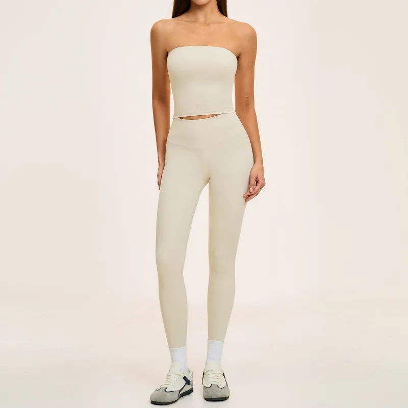Conjunto deportivo sexy de 7 piezas de color liso para fitness, gimnasio y yoga para mujer. Conjunto de ropa de entrenamiento para mujer FGBTZ8793
