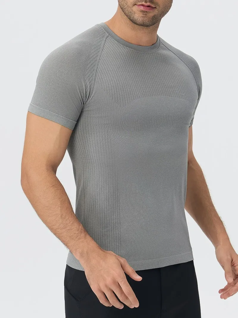 Camiseta de entrenamiento para hombre, de secado rápido, para gimnasio, ligera y transpirable, EFGBYEL-L53
