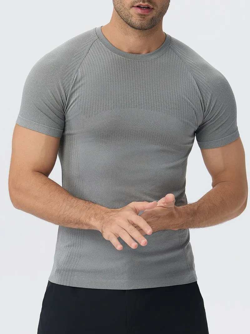 Camiseta de entrenamiento para hombre, de secado rápido, para gimnasio, ligera y transpirable, EFGBYEL-L53