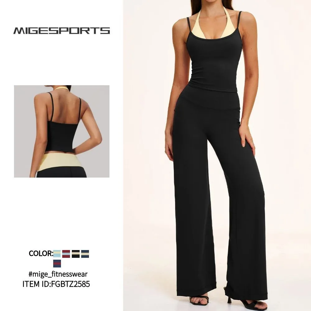 Conjunto de yoga de 5 piezas: sujetador deportivo, camiseta, conjunto de entrenamiento y fitness para mujer, ropa de gimnasio, conjuntos de fitness FGBTZ2585