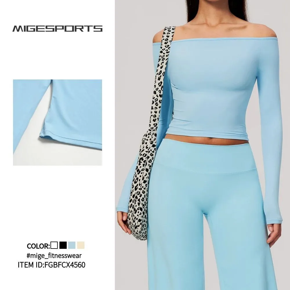 Conjunto deportivo de manga larga transpirable para mujer, que ayuda a adelgazar, FGBFCX4560
