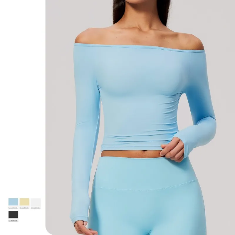 Conjunto deportivo de manga larga transpirable para mujer, que ayuda a adelgazar, FGBFCX4560