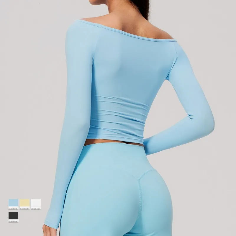 Conjunto deportivo de manga larga transpirable para mujer, que ayuda a adelgazar, FGBFCX4560