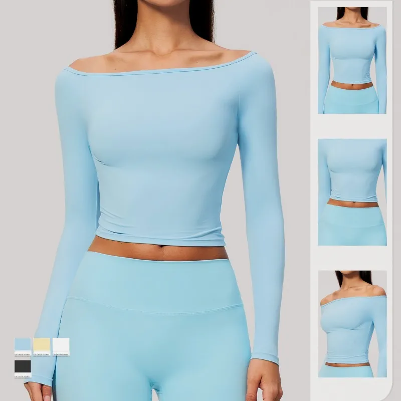 Conjunto deportivo de manga larga transpirable para mujer, que ayuda a adelgazar, FGBFCX4560