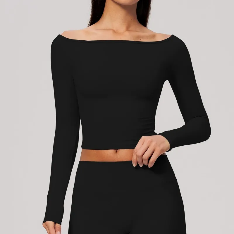 Conjunto deportivo de manga larga transpirable para mujer, que ayuda a adelgazar, FGBFCX4560