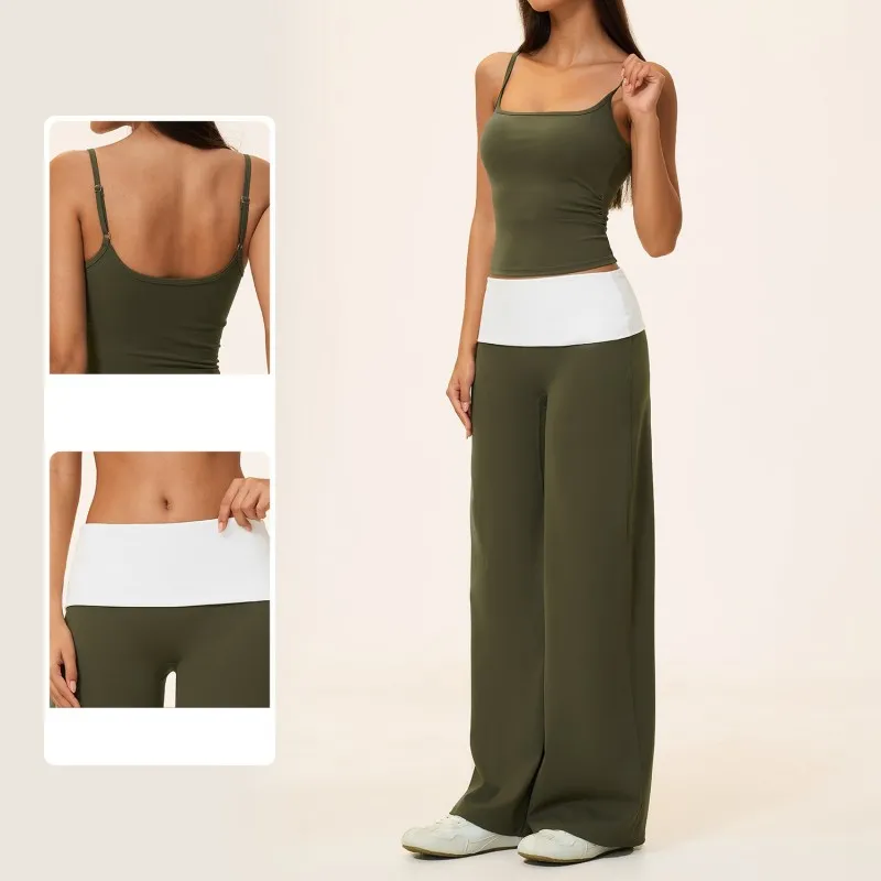 Conjunto deportivo de 4 piezas para fitness, gimnasio y yoga para mujer (FGBTZ9666)