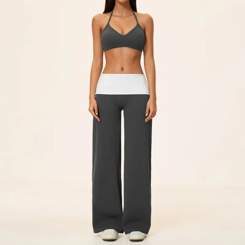 Conjunto deportivo de 4 piezas para fitness, gimnasio y yoga para mujer (FGBTZ9666)