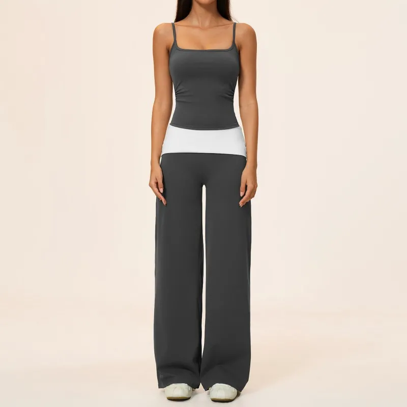 Conjunto deportivo de 4 piezas para fitness, gimnasio y yoga para mujer (FGBTZ9666)