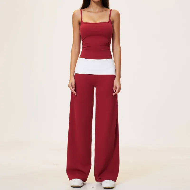 Conjunto deportivo de 4 piezas para fitness, gimnasio y yoga para mujer (FGBTZ9666)