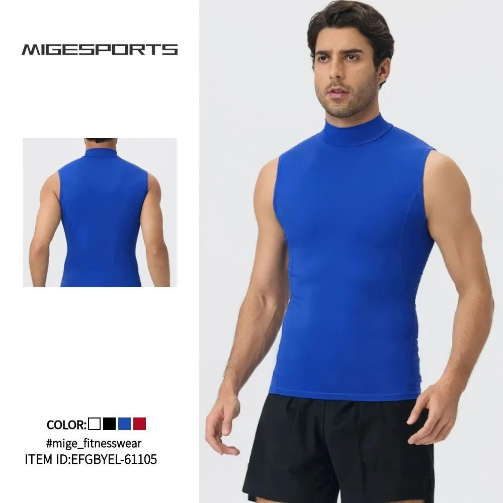 Chaleco transpirable para correr y fitness — Modelo masculino EFGBYEL-61105 — Secado rápido, ideal para entrenamiento de fuerza muscular.
