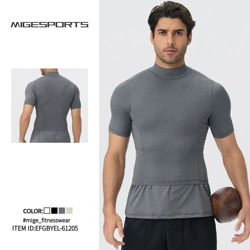 Camiseta deportiva de manga corta para hombre, transpirable y de secado rápido (modelo EFGBYEL-61205)