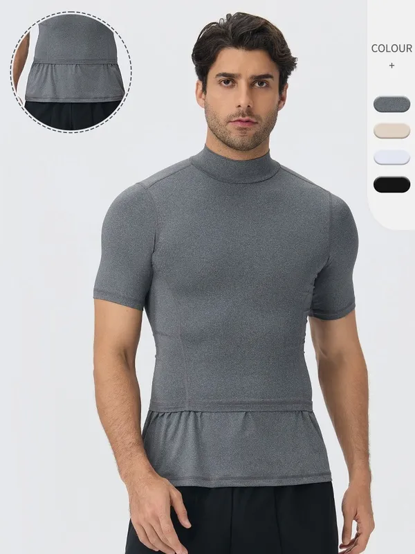Camiseta deportiva de manga corta para hombre, transpirable y de secado rápido (modelo EFGBYEL-61205)