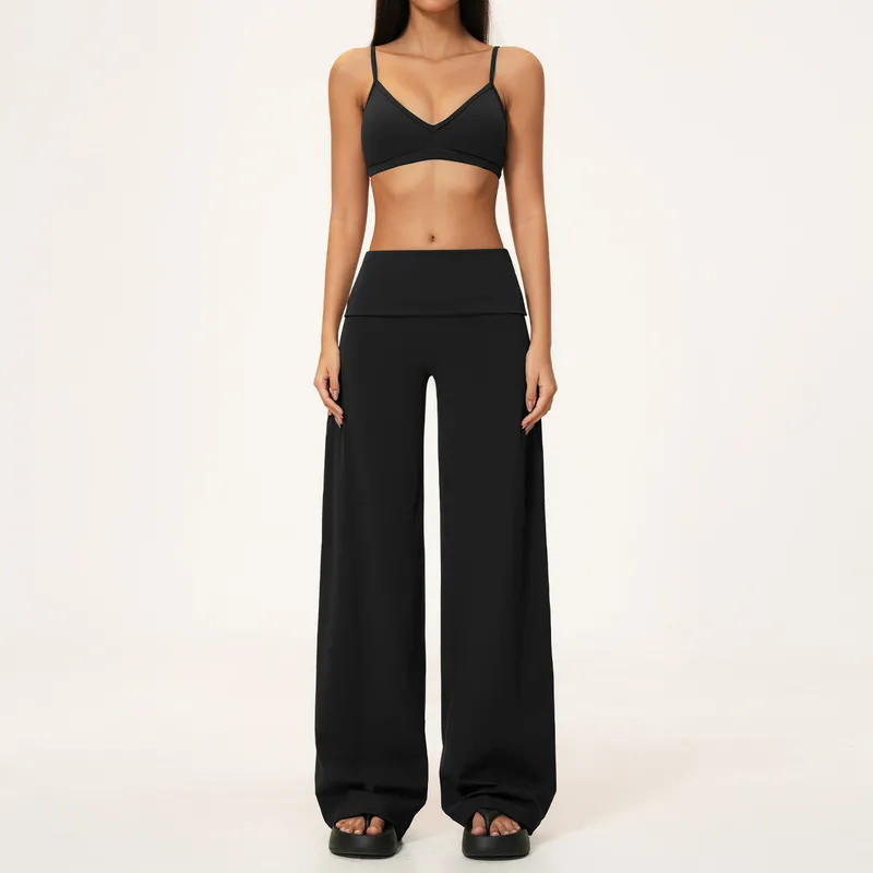 Conjuntos de ropa de yoga y fitness de cintura alta para mujer (modelo FGBTZ9599)