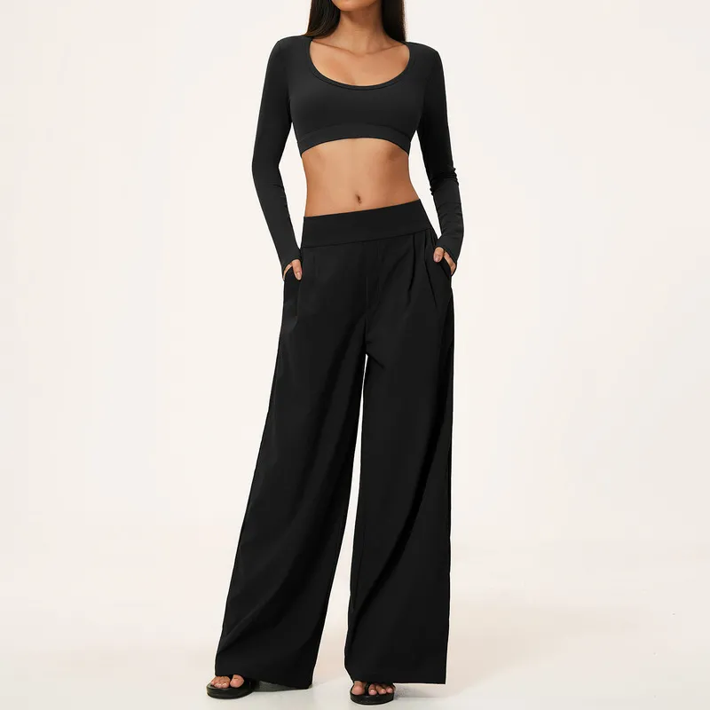 Conjuntos de ropa de yoga y fitness de cintura alta para mujer (modelo FGBTZ9599)
