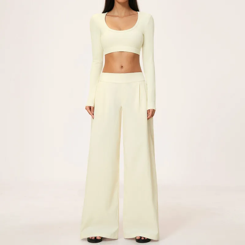 Conjuntos de ropa de yoga y fitness de cintura alta para mujer (modelo FGBTZ9599)