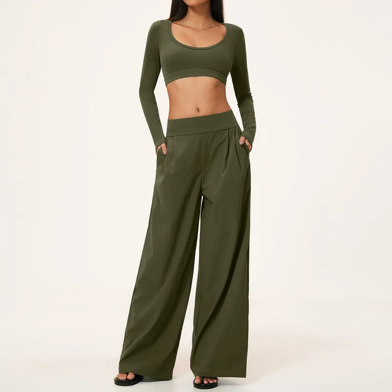 Conjuntos de ropa de yoga y fitness de cintura alta para mujer (modelo FGBTZ9599)