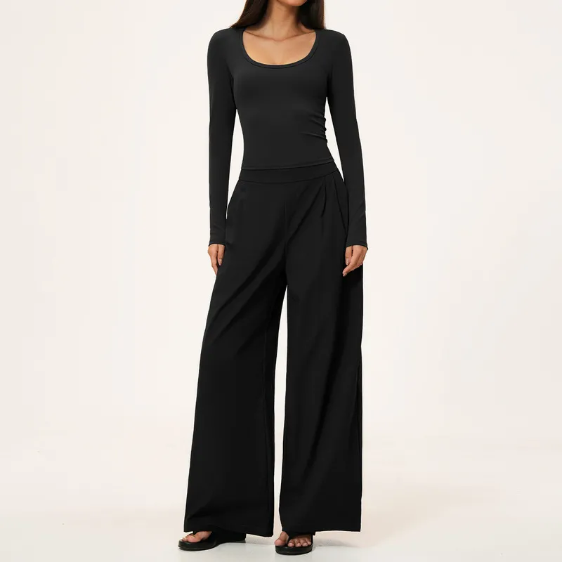 Conjuntos de ropa de yoga y fitness de cintura alta para mujer (modelo FGBTZ9599)
