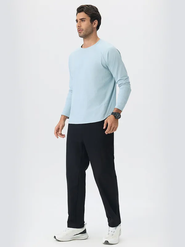 Camiseta deportiva de manga larga y cuello redondo, de secado rápido, para yoga, fitness y running (poliéster) EFGBYEL-61529