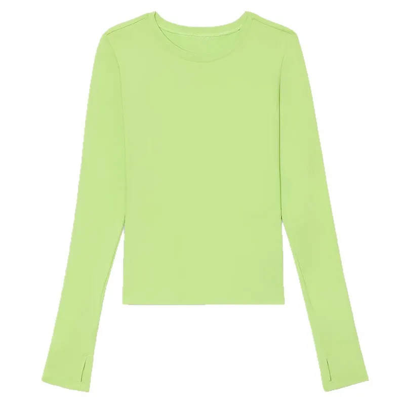Top de yoga de manga larga para mujer: ideal para correr, deporte, fitness y pilates; prenda transpirable para entrenar (modelo FGBD9938)