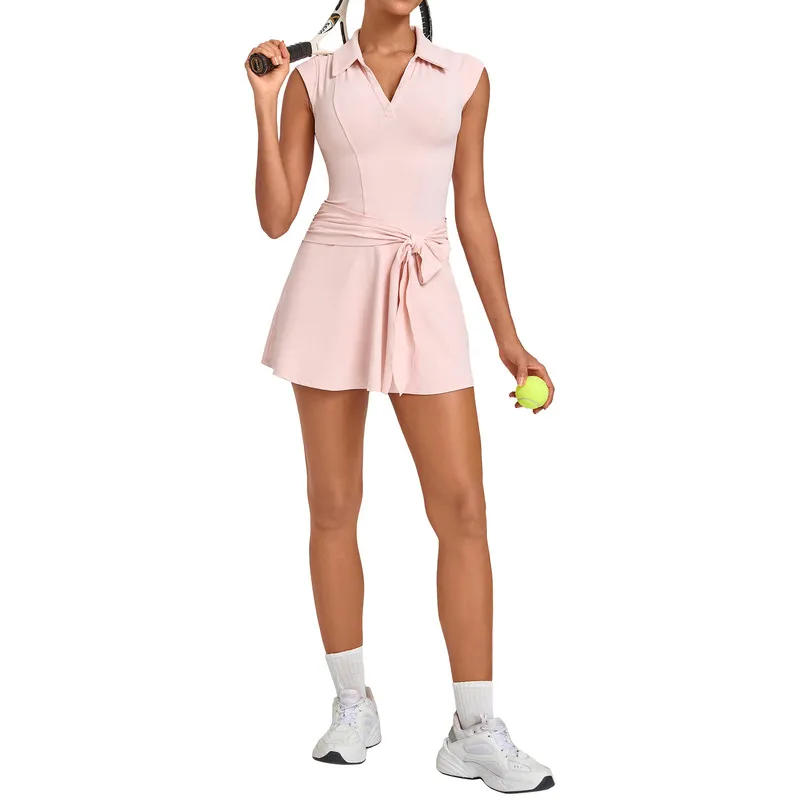 Falda deportiva para mujer (running, tenis, entrenamiento) con shorts integrados FGBQS2803
