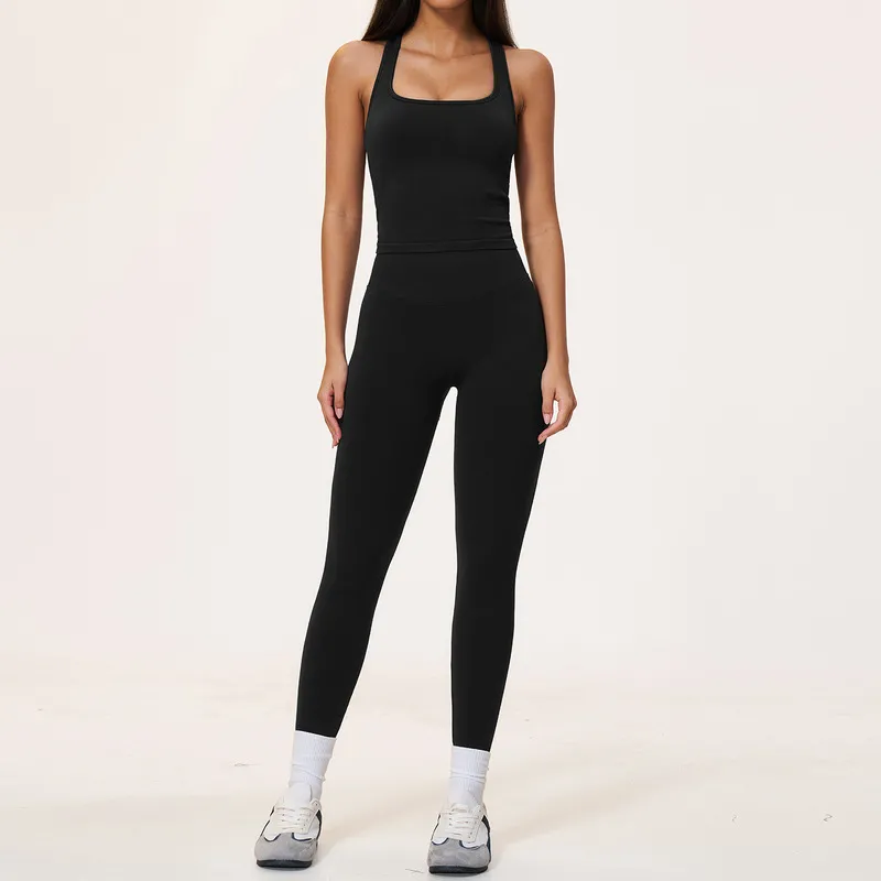 Conjunto deportivo sexy de 7 piezas en color sólido con logotipo personalizado para mujer (yoga, gimnasio, fitness) FGBTZ5112